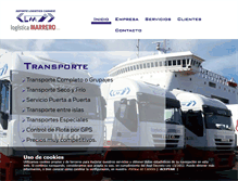 Tablet Screenshot of logisticamarrero.com